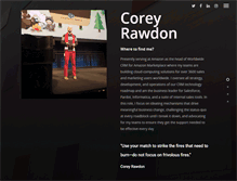 Tablet Screenshot of coreyrawdon.com